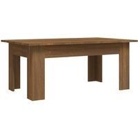 vidaXL Coffee Table in Brown Oak - Engineered Wood, Rectangular, Ideal for Living Room, Bedroom and Office – Durable and Moisture-Resistant, 100x60x42 cm