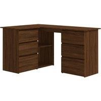 Corner Desk Chipboard Home Office Computer Study Table Multi Colours vidaXL