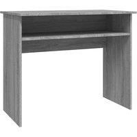 Vidaxl Desk Grey Sonoma 90X50X74 Cm Engineered Wood
