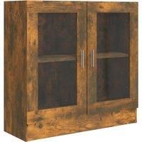 Vitrine Cabinet Book Stand Rack Cupboard Highboard Engineered Wood vidaXL