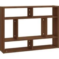 Wall Shelf Wall-Mounted Shelf Storage Display Rack Engineered Wood vidaXL