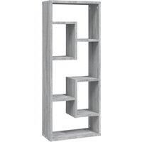 vidaXL Wall Shelf Grey Sonoma 36x16x90 cm Engineered Wood