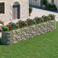 vidaXL Gabion Raised Bed Galvanised Iron 600x100x100cm