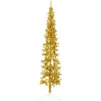 Slim Artificial Half Christmas Tree with Stand Xmas Artificial Tree vidaXL