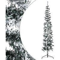 Slim Artificial Half Christmas Tree with Stand Xmas Artificial Tree vidaXL