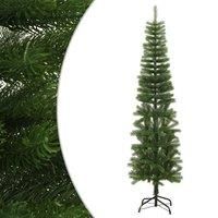 Vidaxl Artificial Slim Christmas Tree With Stand 210 Cm Pe