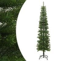 Vidaxl Artificial Slim Christmas Tree With Stand 240 Cm Pe