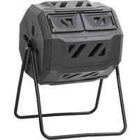 vidaXL Garden Compost Bin Black 73x64x95 cm 160 L