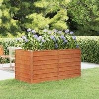 vidaXL Garden Raised Bed Rusty 160x80x77cm Corten Steel