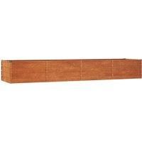 Garden Raised Bed Outdoor Pot Plant Stand Planter Rusty Corten Steel vidaXL
