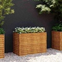 Garden Raised Bed Outdoor Planter Pot Patio Flower Bed Corten Steel vidaXL
