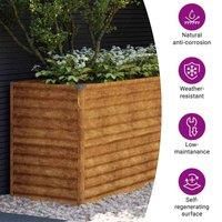 vidaXL Garden Raised Bed 196x50x69 cm Corten Steel