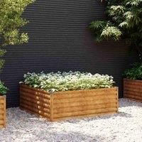 Garden Raised Bed Outdoor Planter Pot Patio Flower Bed Corten Steel vidaXL
