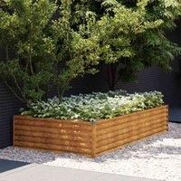 Garden Raised Bed Outdoor Planter Pot Patio Flower Bed Corten Steel vidaXL
