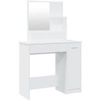 Dressing Table Makeup Table Vanity Desk Cosmetic Table with Mirror vidaXL