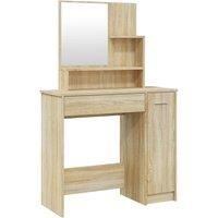 Dressing Table Makeup Table Vanity Desk Cosmetic Table with Mirror vidaXL