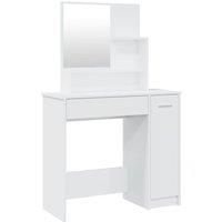Dressing Table Makeup Table Vanity Desk Cosmetic Table with Mirror vidaXL