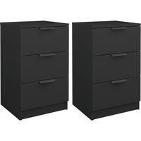 Bedside Cabinets Night Stand End Table Side Table Bed Drawer Cabinet vidaXL