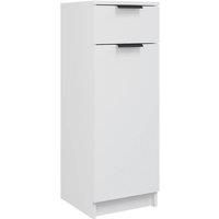 Bathroom Cabinet White Engineered Wood Toilet Vanity Unit Cupboard vidaXL