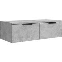 vidaXL Wall Cabinet Concrete Grey 68x30x20 cm Engineered Wood