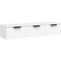 Wall Cabinet Floating TV Unit Media Cabinet Storage Engineered Wood vidaXL
