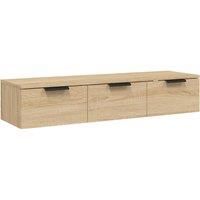 vidaXL Wall Cabinet Sonoma Oak 102x30x20 cm Engineered Wood