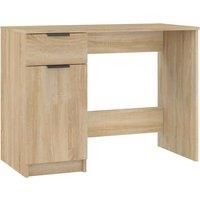 Vidaxl Desk Sonoma Oak 100X50X75 Cm Engineered Wood