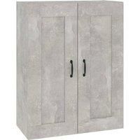 vidaXL Hanging Wall Cabinet Concrete Grey 69.5x32.5x90 cm