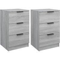 Bedside Cabinets Night Stand End Table Side Table Bed Drawer Cabinet vidaXL