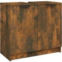 Bathroom Cabinet Toilet Cupboard Vanity Unit Cupboard Engineered Wood vidaXL