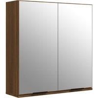 Vidaxl Bathroom Mirror Cabinet Brown Oak 64X20X67 Cm