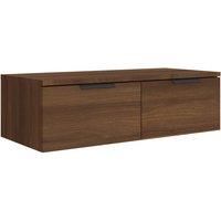 vidaXL Wall Cabinet Brown Oak | Sturdy Engineered Wood | Ample Storage Space with Drawers | Elegant Design | Easy Assembly | Versatile Usage | 68x30x20 cm