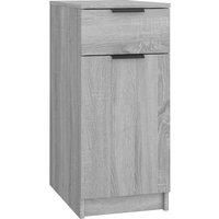Desk Cabinet Desk Cupboard Home Office Storage Cabinet Engineered Wood vidaXL