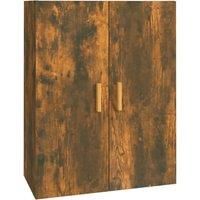 Vidaxl Hanging Wall Cabinet Smoked Oak 69.5X34X90 Cm
