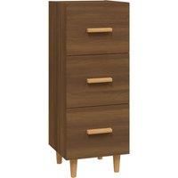 vidaXL Sideboard Brown Oak 34.5x34x90 cm Engineered Wood
