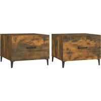 1/2x Coffee Table with Metal Legs End Centre Accent Table Multi Colours vidaXL