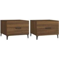1/2x Coffee Table with Metal Legs End Centre Accent Table Multi Colours vidaXL