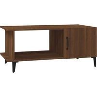 vidaXL Coffee Table Brown Oak 90x50x40 cm Engineered Wood