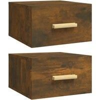 Wall-mounted Bedside Cabinet Bedroom Floating Cabinet Bedside Unit vidaXL