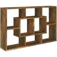 Vidaxl Wall Shelf Smoked Oak 85X16X52 5 Cm Engineered Wood