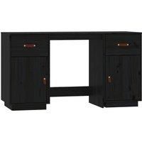 Solid Wood Pine Desk with Cabinets Computer Study Desk Multi Colours vidaXL