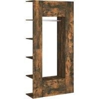 vidaXL Hallway Cabinets 2 pcs Smoked Oak Engineered Wood