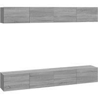 4x Wall TV Cabinets Media Unit Furniture Multi Colours Multi Sizes vidaXL