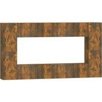 vidaXL 8 Piece TV Cabinet Set Smoked Oak Engineered Wood