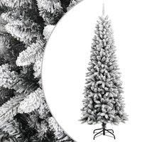 Vidaxl Artificial Christmas Tree With Flocked Snow 210 Cm Pvc&pe