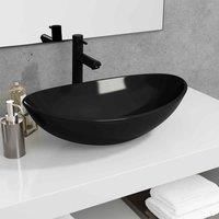 vidaXL Basin Tempered Glass 42 cm Frosted