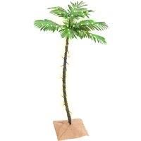 LED Palm Tree Warm White Artificial Outdoor Plant Decor Multi Sizes vidaXL