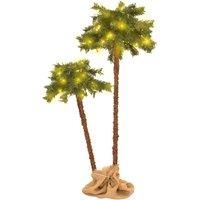 vidaXL Christmas Tree with LEDs 125 cm&210 cm
