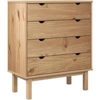 Solid Wood Pine Drawer Cabinet Wooden Storage File Drawer Multi Colours vidaXL
