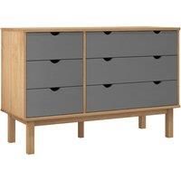 Drawer Cabinet Cupboard Storage Sideboard Chest OTTA Solid Wood Pine vidaXL